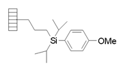 Alkyl tethered diisopropylarylsilane SynPhase Lanterns